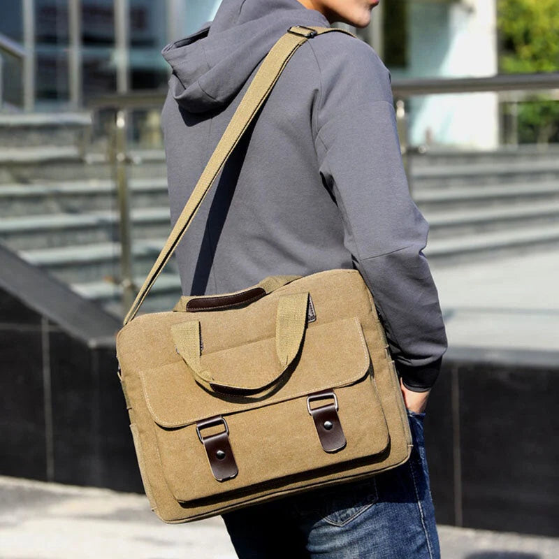 Men's Large Capacity Shoulder Crossbody Handbag