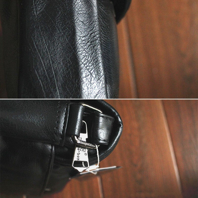 Men's PU Leather Crossbody Bag - Large Capacity Travel Shoulder Bag