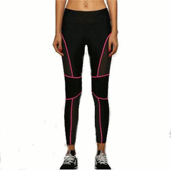 Female Sexys Fitness Trousers Honeycomb Mesh Fabric Hip Up Elasticity Sport Leggings