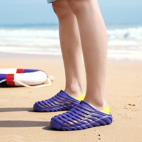 Men's Beach Casual Home Sandals Slipper Quick Drying Slippers Sandals Non-Slip Breathable