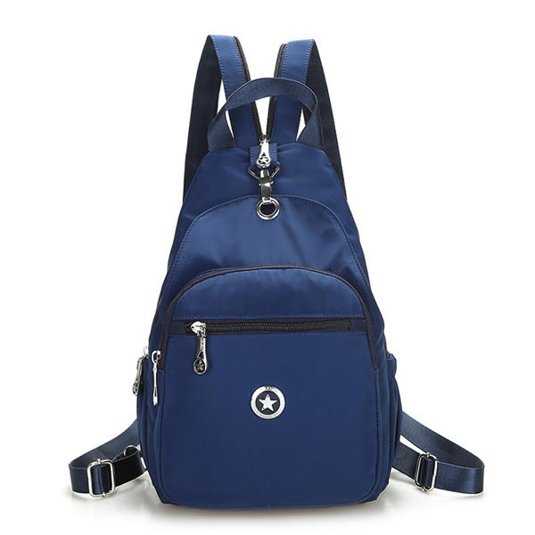 Women Nylon Light Chest Bags Outdoor Shoulder Sports Backpack