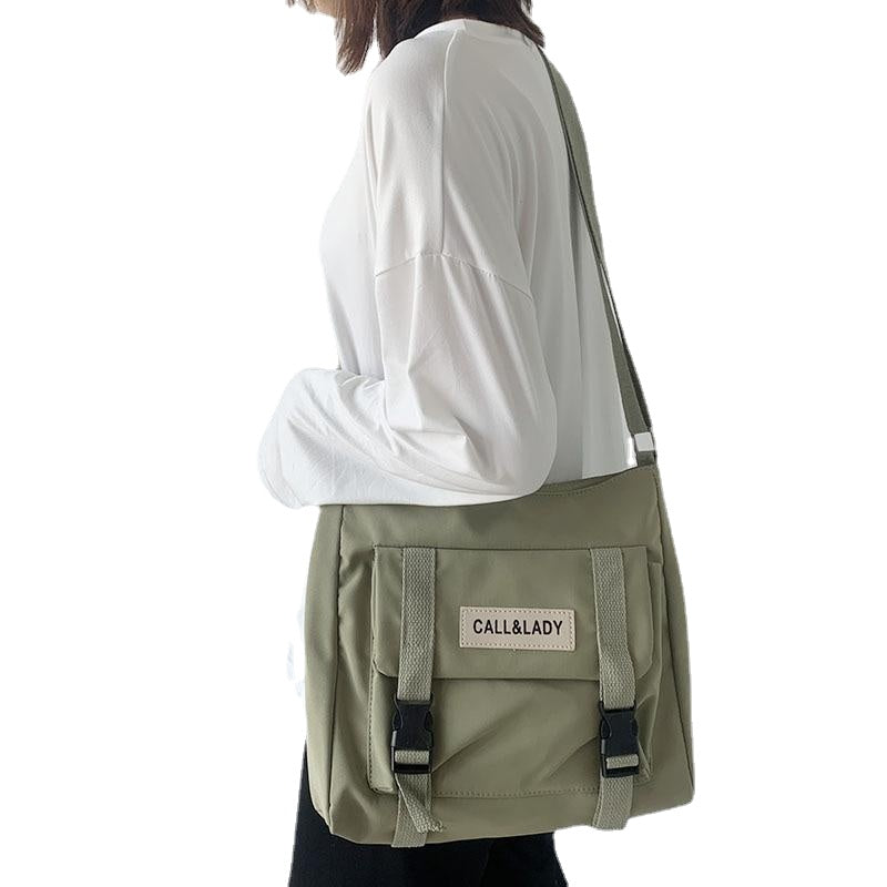 Women Messenger Bag Korean Large Shoulder Crossbody Bags for Women  Student Nylon Cloth Book Bag Handbags Satchels