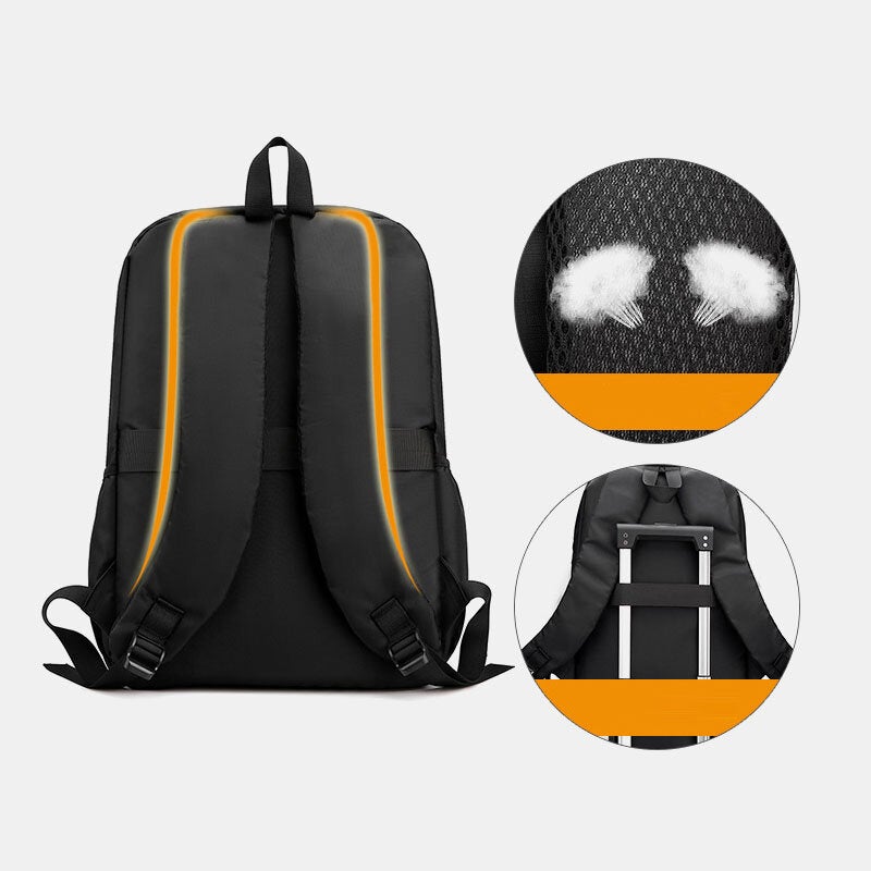 Men Tear Resistance Breathable Waterproof Backpack Large Capacity 15.6 Inch Laptop Bag Shoulder