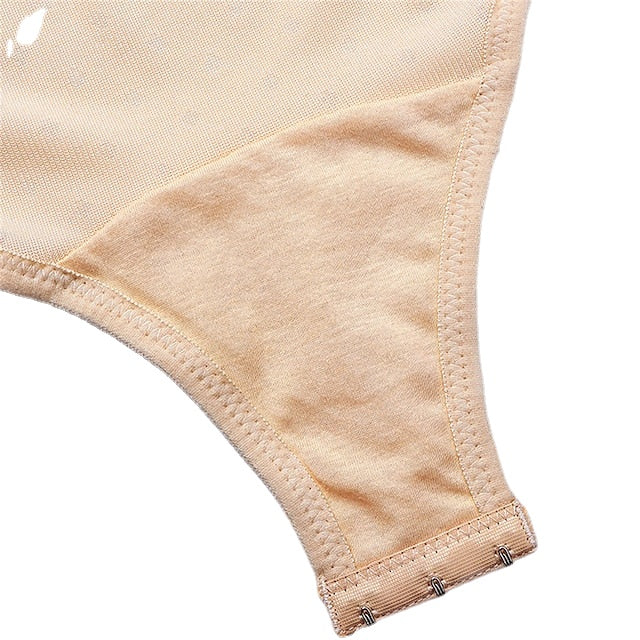 Lace Bodysuit for Women Tummy Control Shapewear Sleeveless Tops V-Neck Backless Camisole Jumpsuit Shaper