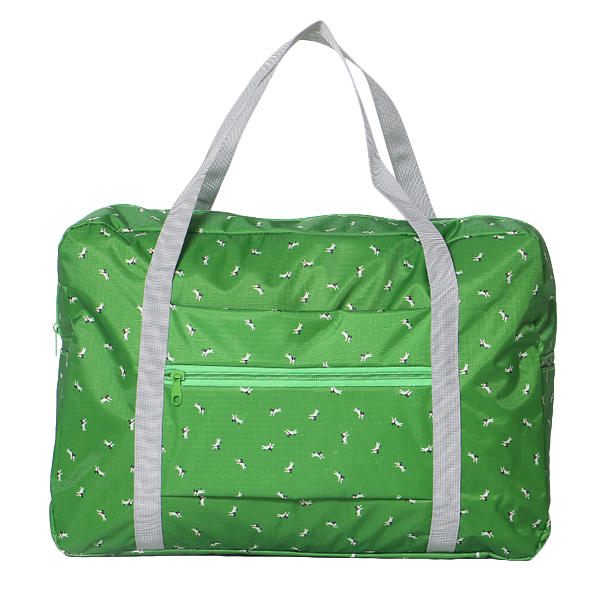 Women Nylon Little Flowers Travel Bag Floral Duffel Bag Luggage Bag Handbag