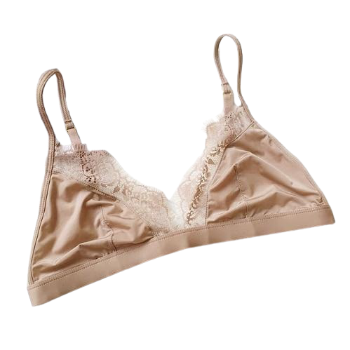 Comfortable Breathable Sexy Ladies' Floral Print Lace Bra With Adjusted Straps