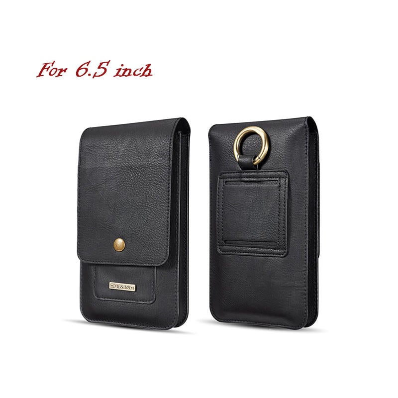 Men Faux Leather Phone Bag Holder Crossbody For 5.2 Inch Or 6.5