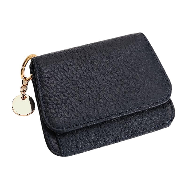 Women Trifold Short Zipper Coin Purse RFID Anti-magnetic Wallet Multi-card Slot Card Holder