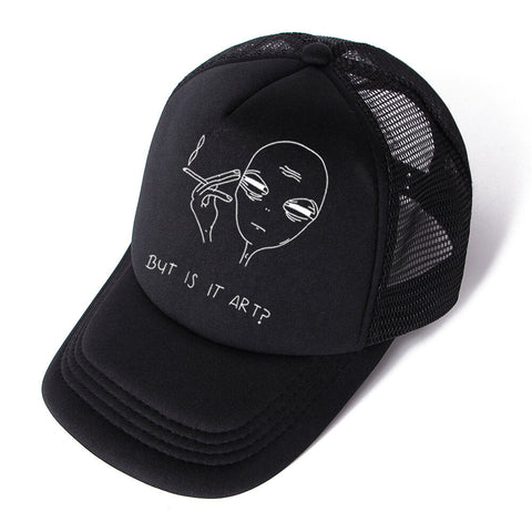 Unisex Head Smoking Pattern Baseball Cap Quick-drying Visor Fashion Hat