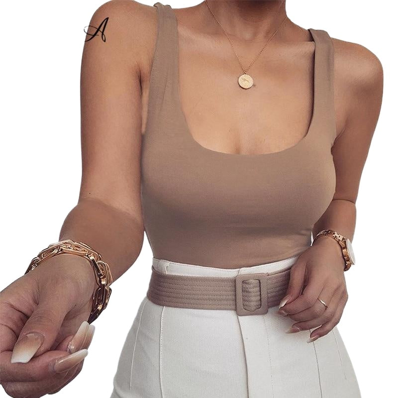 Casual Sexy Women's O-neck Sleeveless Backless Bodysuit For Party