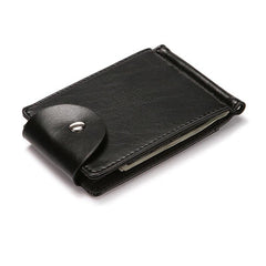 Men Faux Leather Creative Money Clip Wallet