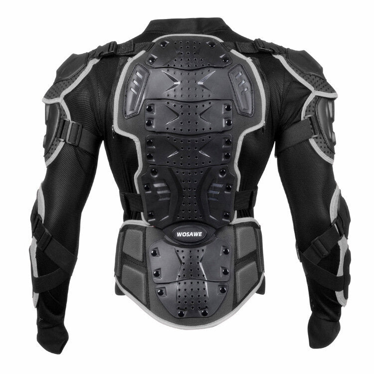 Motorcycle Body Armor Suit Motorcycle Jacket+Hip Protector+Gloves+Knee Pads Cycling Clothing