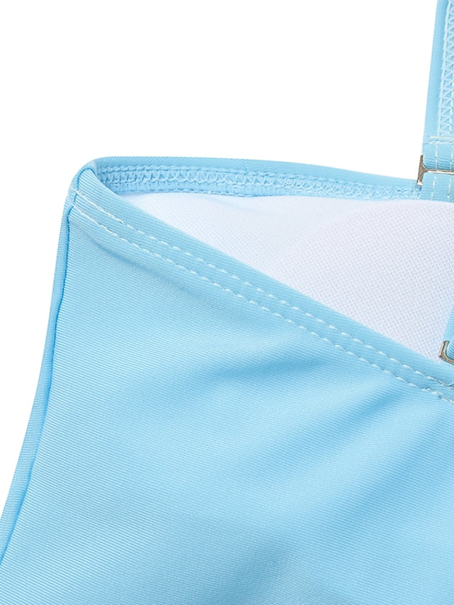 Women's Swimwear Tankini 2 Piece Plus Size Swimsuit Backless for Big Busts  Bathing Suits New Beach Wear Simple
