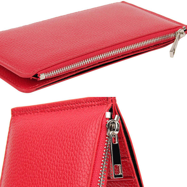 Men Women RFID Genuine Leather Long Wallet Credit Card Holder Zipper