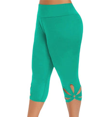 Women's Casual Vacation Calf-Length Solid Color Pants