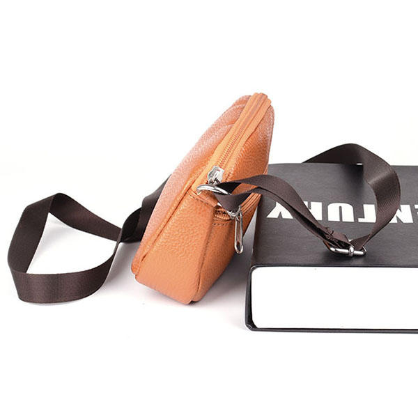 Women Genuine Leather Cowhide Casual Shoulder Bag Phone Crossbody