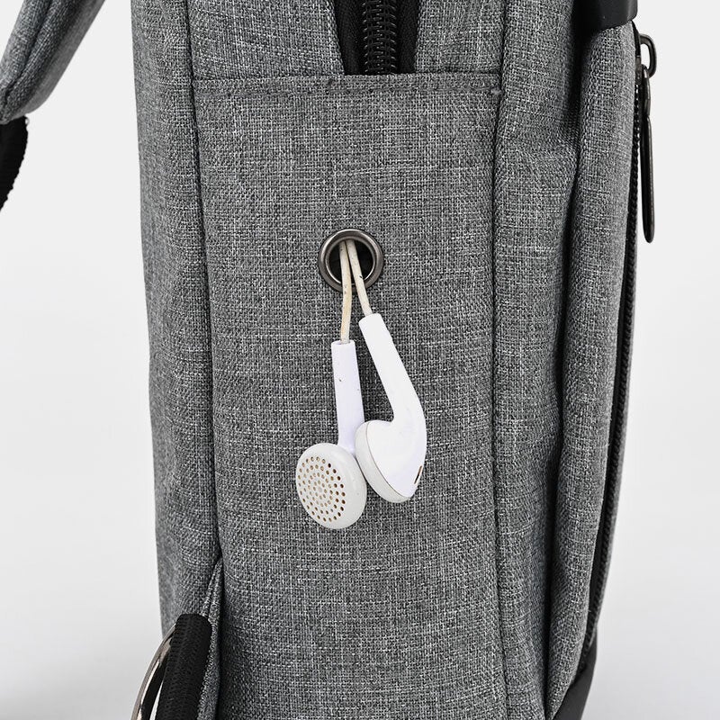 Men Oxford Large Capacity Chest Bag Casual Multifunction Earphone Hole Design Crossbody Bag Shoulder Bag