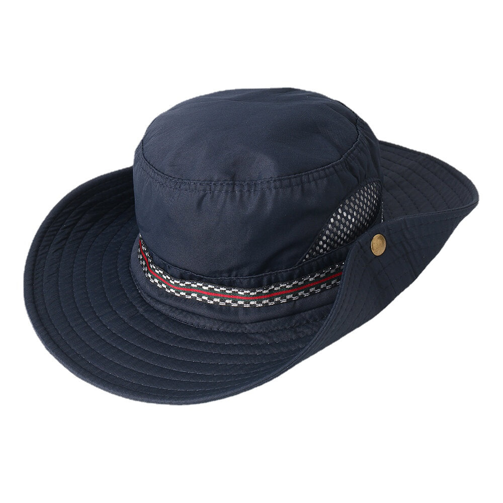 Men Woman Quick-drying Fisherman Bucket Hat Foldable Visor Hat With Embroidery