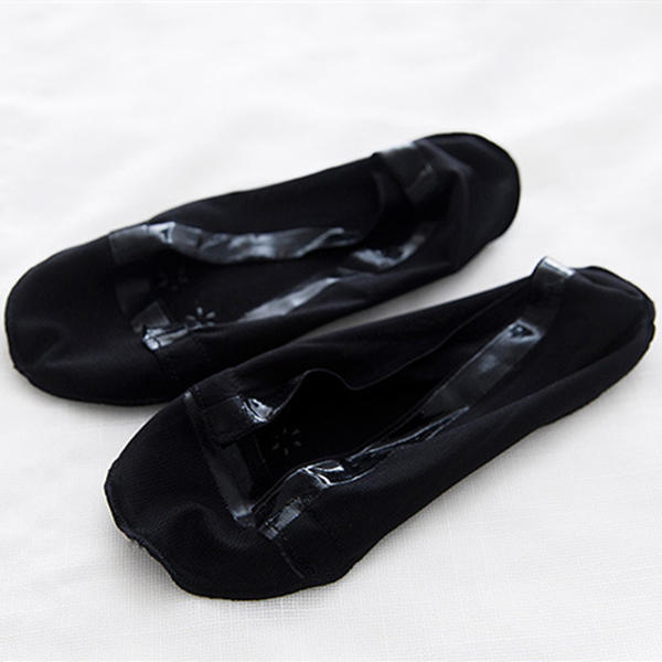 Women Invisible Antiskid Ice Silk Boat Socks Shallow Liner No Show Peep Low Cut Hosiery