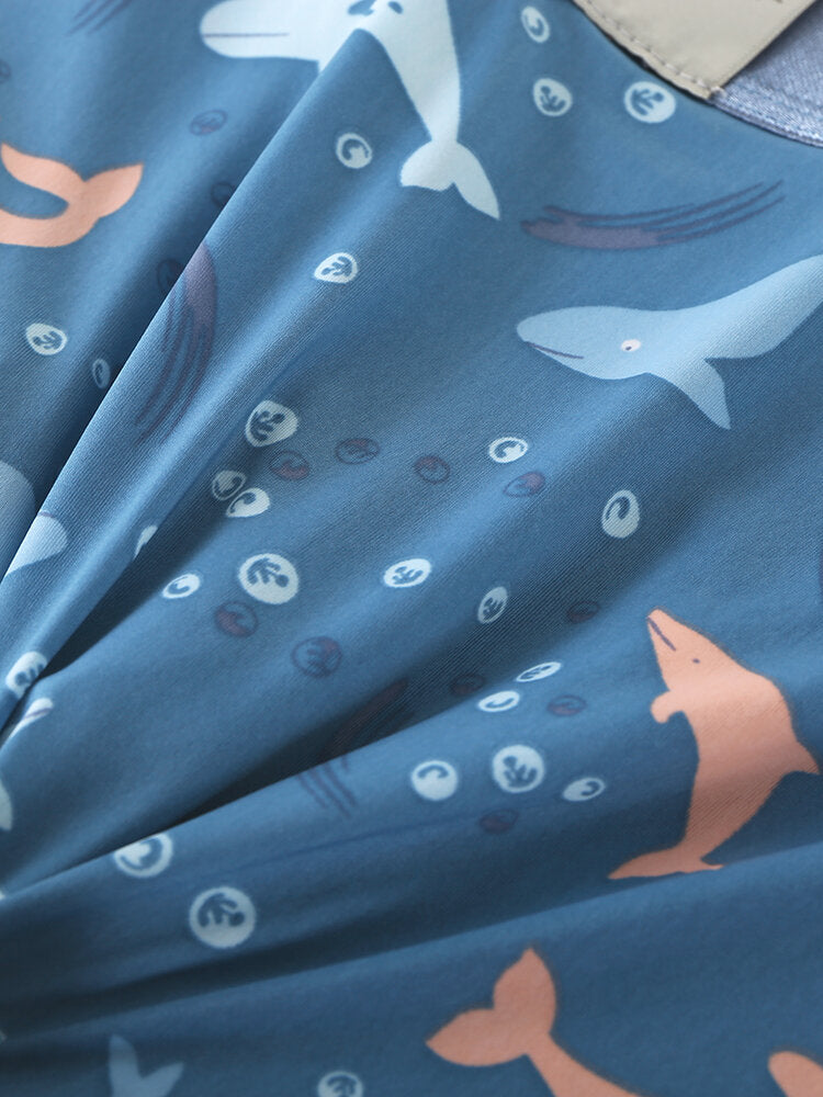 Mens Funny Cartoon Print Breathable Skinny Fit Thin U Convex Pouch Boxers