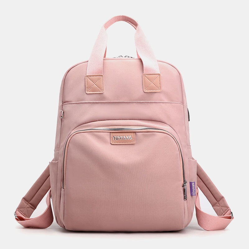 Women Fashion Backpack Large Capacity Bag With USB Charging Port