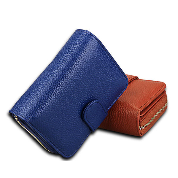 Genuine Leather Unisex 10 Card Slot Wallet Fashion Hasp Holder