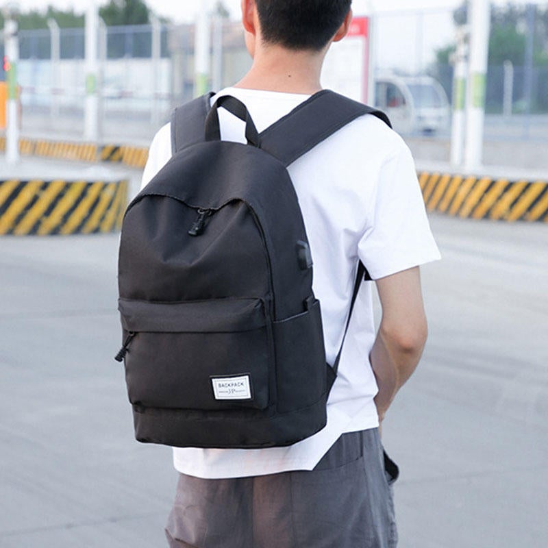 Men Large Capacity Waterproof Multi-layer USB Oxford light weight Backpack Outdoor bag