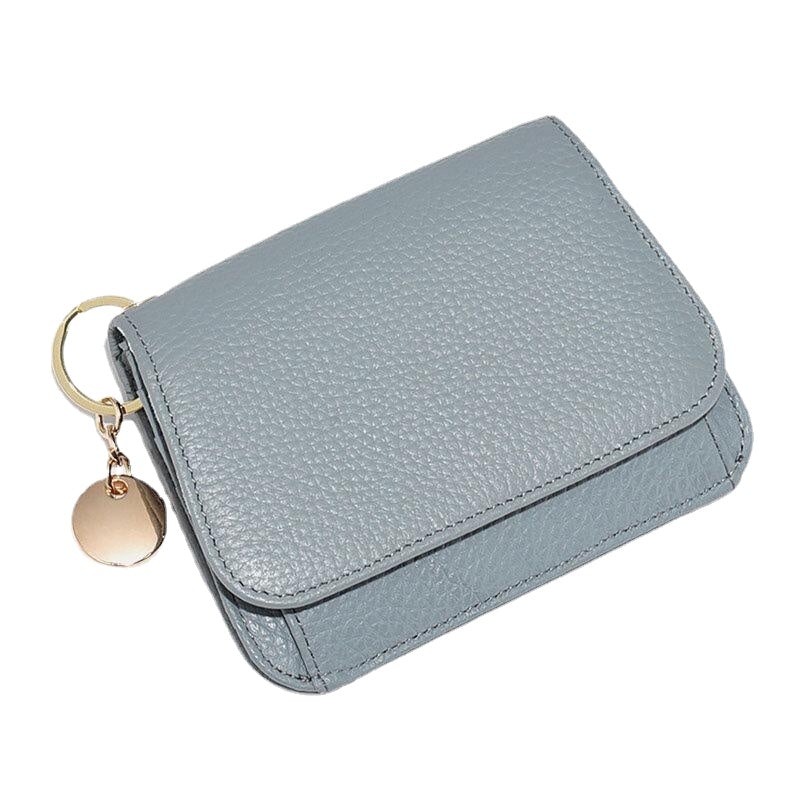 Women Trifold Short Zipper Coin Purse RFID Anti-magnetic Wallet Multi-card Slot Card Holder