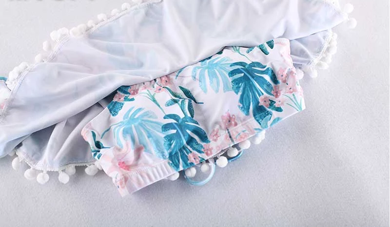 Floral Printed Clothes For Mother Daughter And Swimwear Bikini