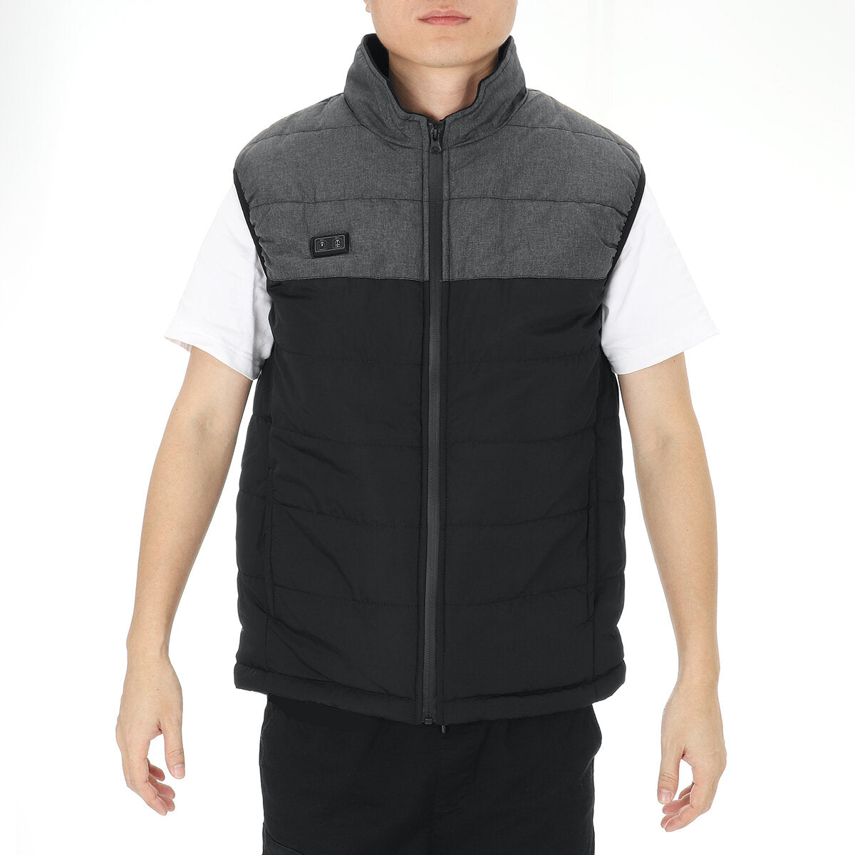 Men's Lightweight Heated Vest - Four Zone Electric Heating, Windproof, Winter Warmth