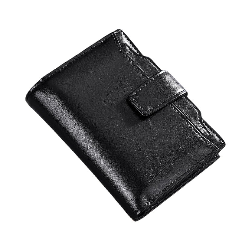 Women Genuine Leather RFID 14 Card Slots Zipper Wallet Purse