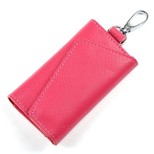 Unisex Genuine Leather Multifunctional Car Key Holder Card Holder