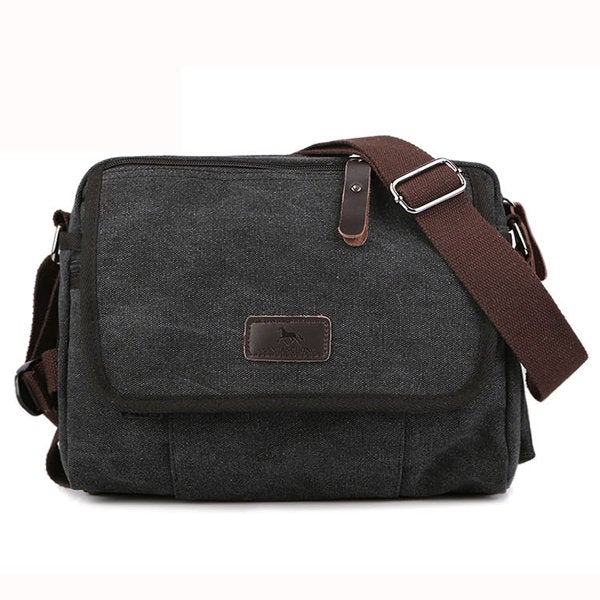 Canvas Outdoor Travel Leisure Shoulder Men Women Retro Capacity Crossbody Bag