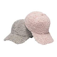 Women Lamb Hair Soft Warm Winter Outdoor All-match Sweet Sunvisor Baseball Hat