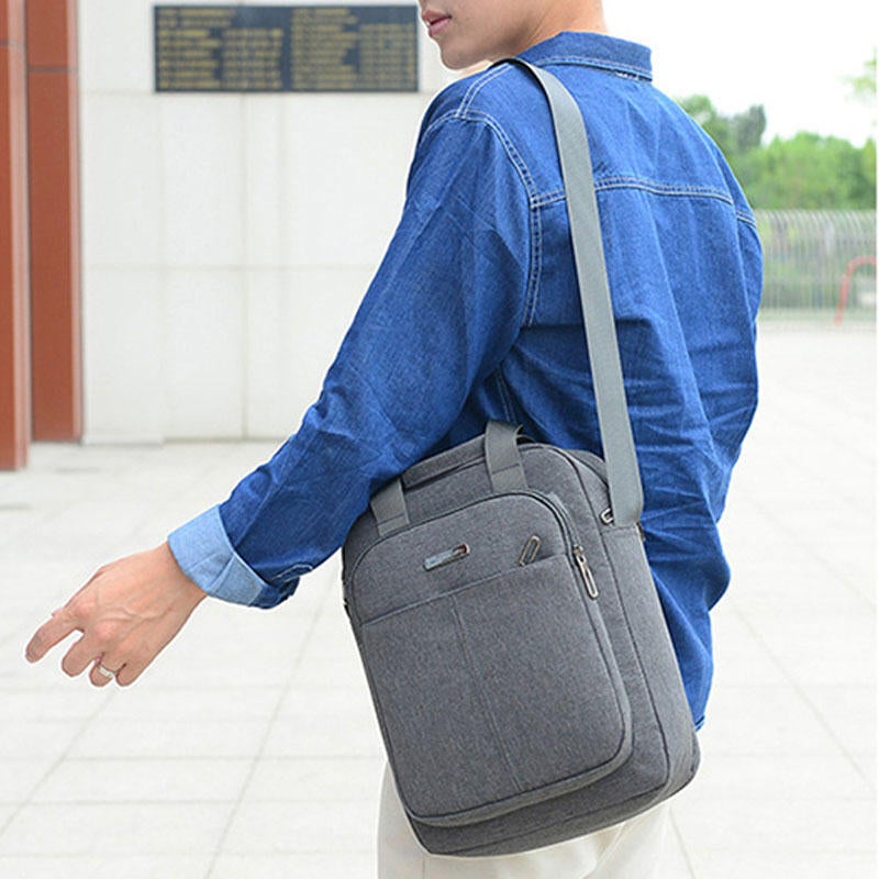 Men Large Capacity Oxfords Waterproof Handbag Shoulder Bag Crossbody Bag