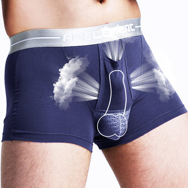 Mens Modal U Convex Separation Physiological Boxers Briefs Health Care Casual Underwear