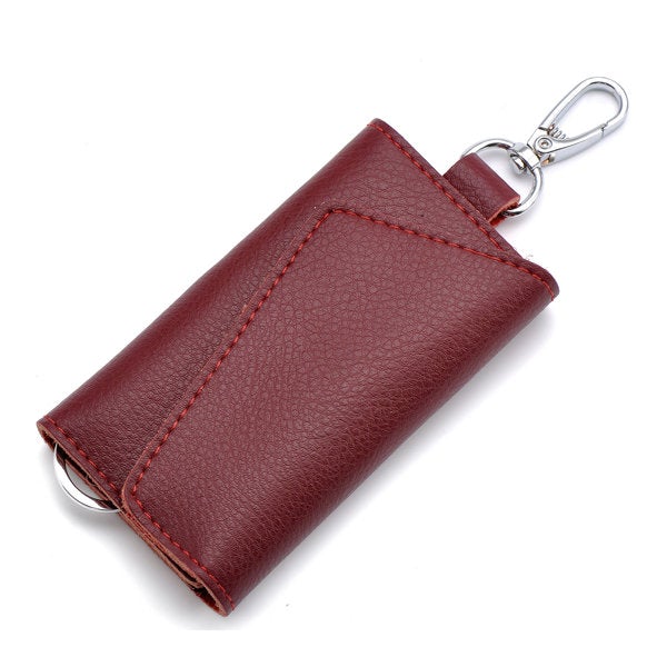 Unisex Genuine Leather Multifunctional Car Key Holder Card Holder