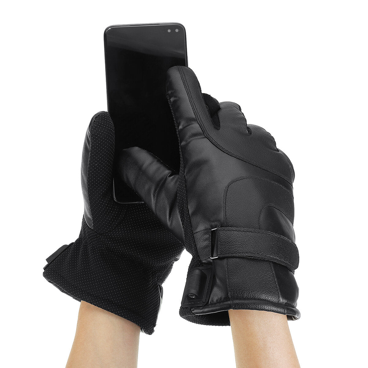 1 Pair Winter Heated Gloves USB Rechargeable Electric Thermal Insulated Gloves for Winter Sports Climbing Cycling