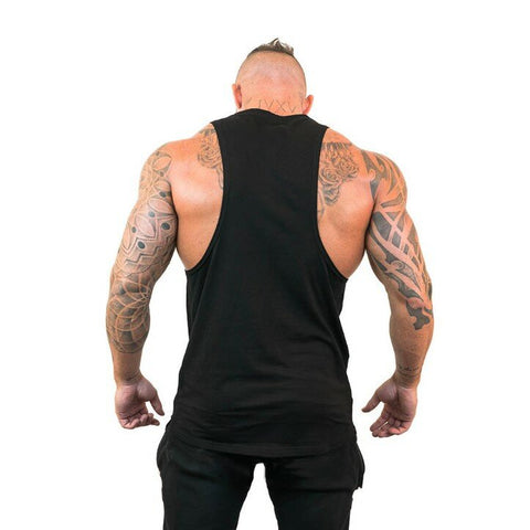 Men Sport Vest Breathable Cotton Soft Sleeveless Quick Dry Fitness Workout Sportswear Tops