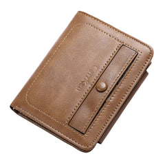 Men Retro Zipper Wallet Card Holder Coin Bag Card Holder