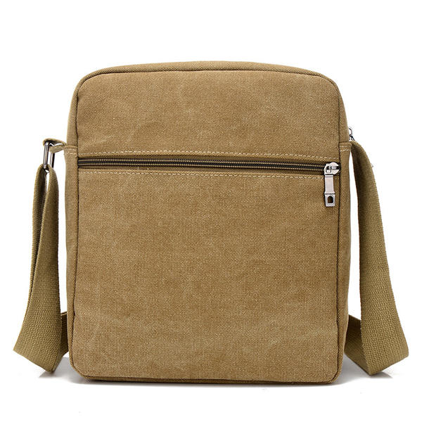 Men Canvas Outdoor Crossbody Bags Leisure Multi-Function Shoulder