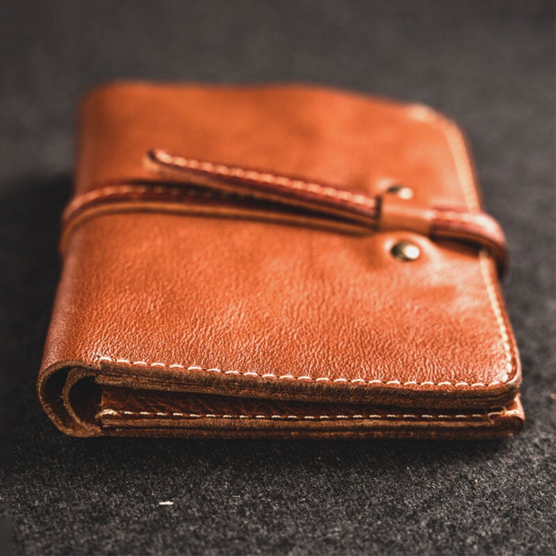 Men First Layer Cowhide Multi-card Slot Card Case Retro Bifold Short Soft Leather Coin Purse Wallet