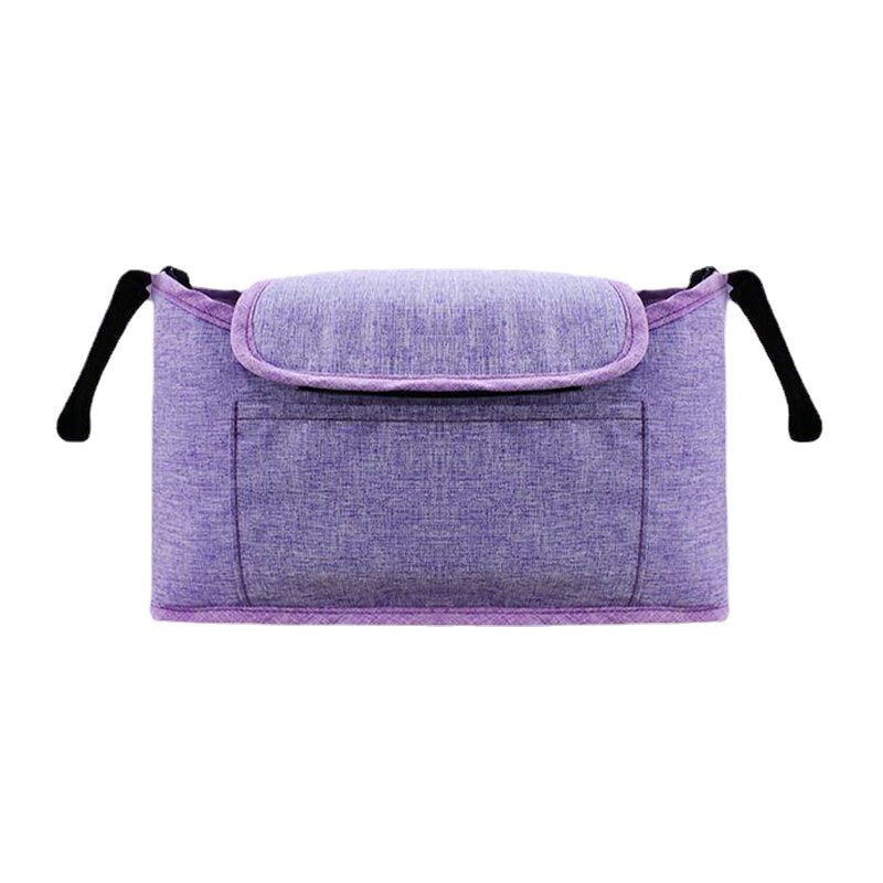 Unisex Flax Multifunctional Large-Capacity Outdoor Baby Carriage Bag Hanging Bag Crossbody Bag Shoulder Bag