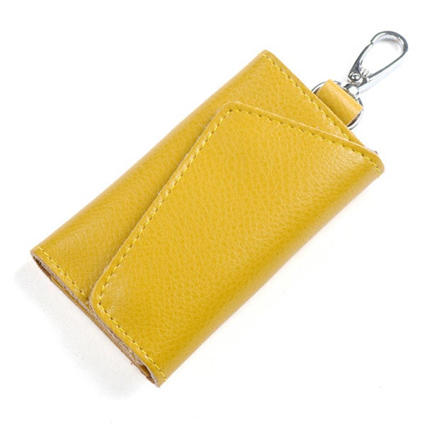 Unisex Genuine Leather Multifunctional Car Key Holder Card Holder