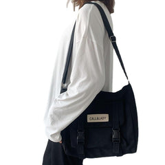Trendy Large Capacity Women's Nylon Messenger Bag