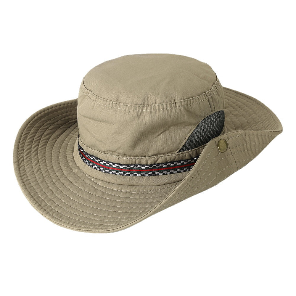 Men Woman Quick-drying Fisherman Bucket Hat Foldable Visor Hat With Embroidery