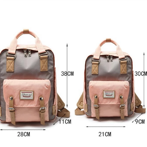 Women Girl Waterproof Large Capacity Fashion Bag Backpack School Bag Casual Outdoor