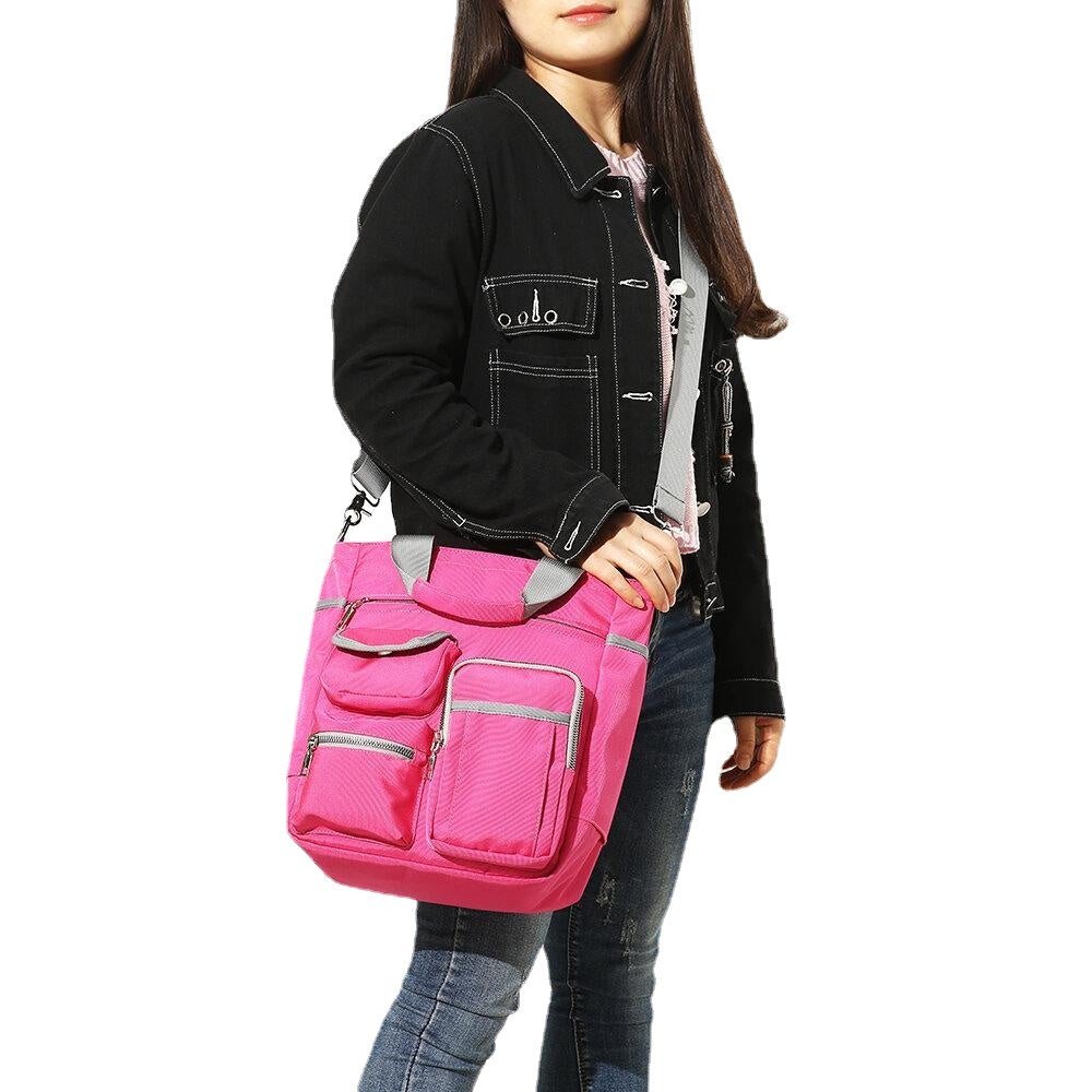 women waterproof large capacity multi pocket handbag shoulder bag