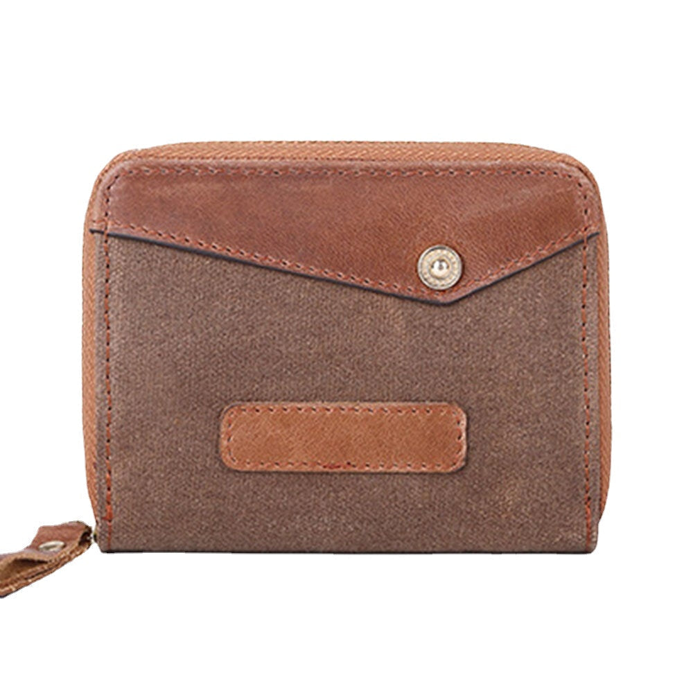 Men Genuine Leather Retro RFID Anti-theft Multi-card Slot Organ Card Holder Coin Purse Wallet