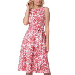Casual Sleeveless Pink Color Light Retro Party Vestidos Sundress
